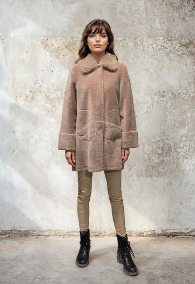 Ivicia, 85 cm. - Collar - Air Wool - Women - Chestnut