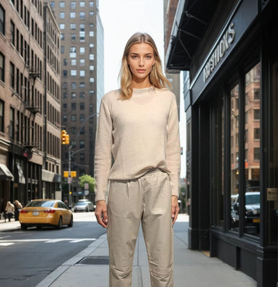 MKI Sweater - 100% Cashmere - Accesories - Light Beige