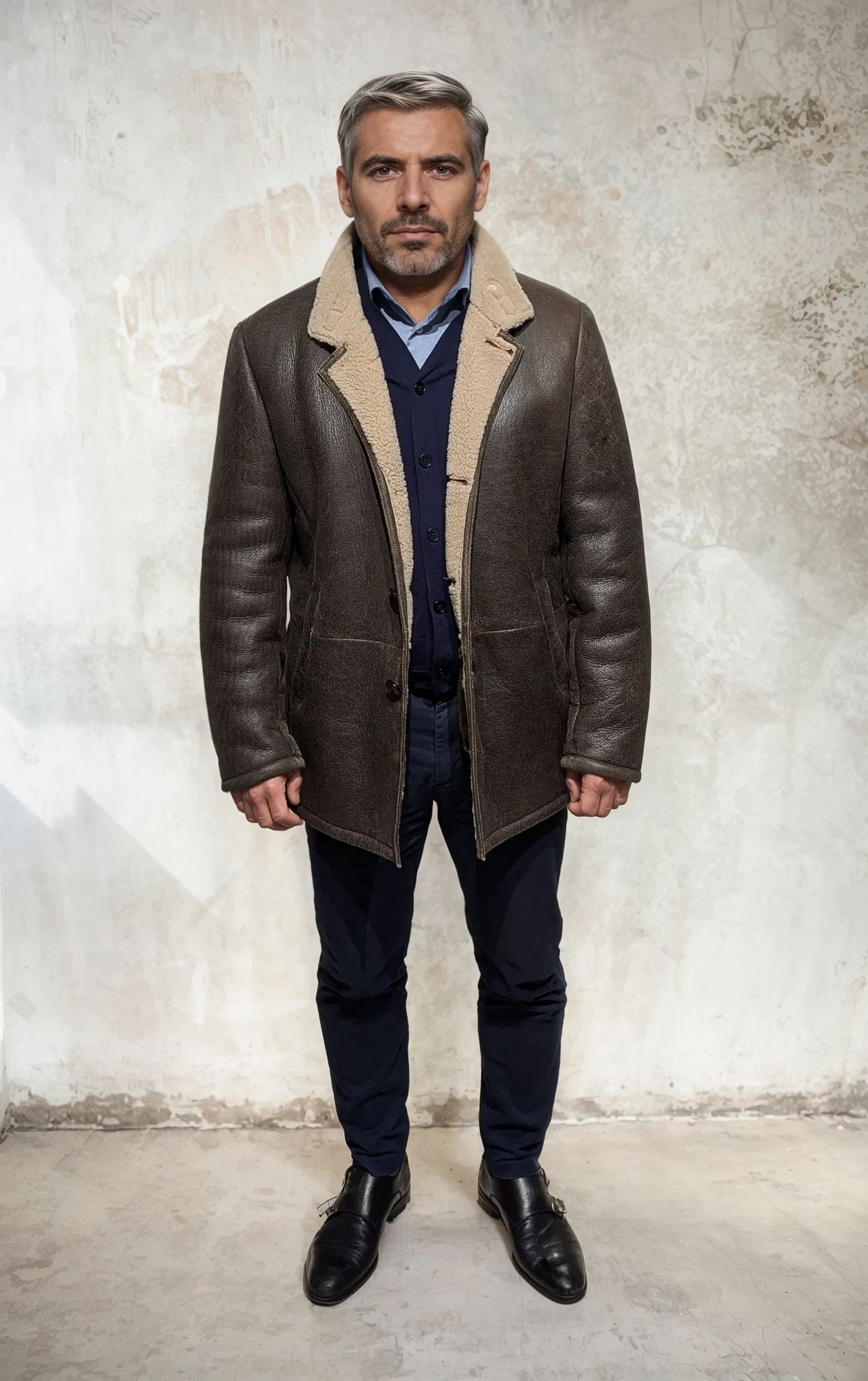 Cooper, 80 cm. - Collar - Cool Lamb - Man - Dark Brown