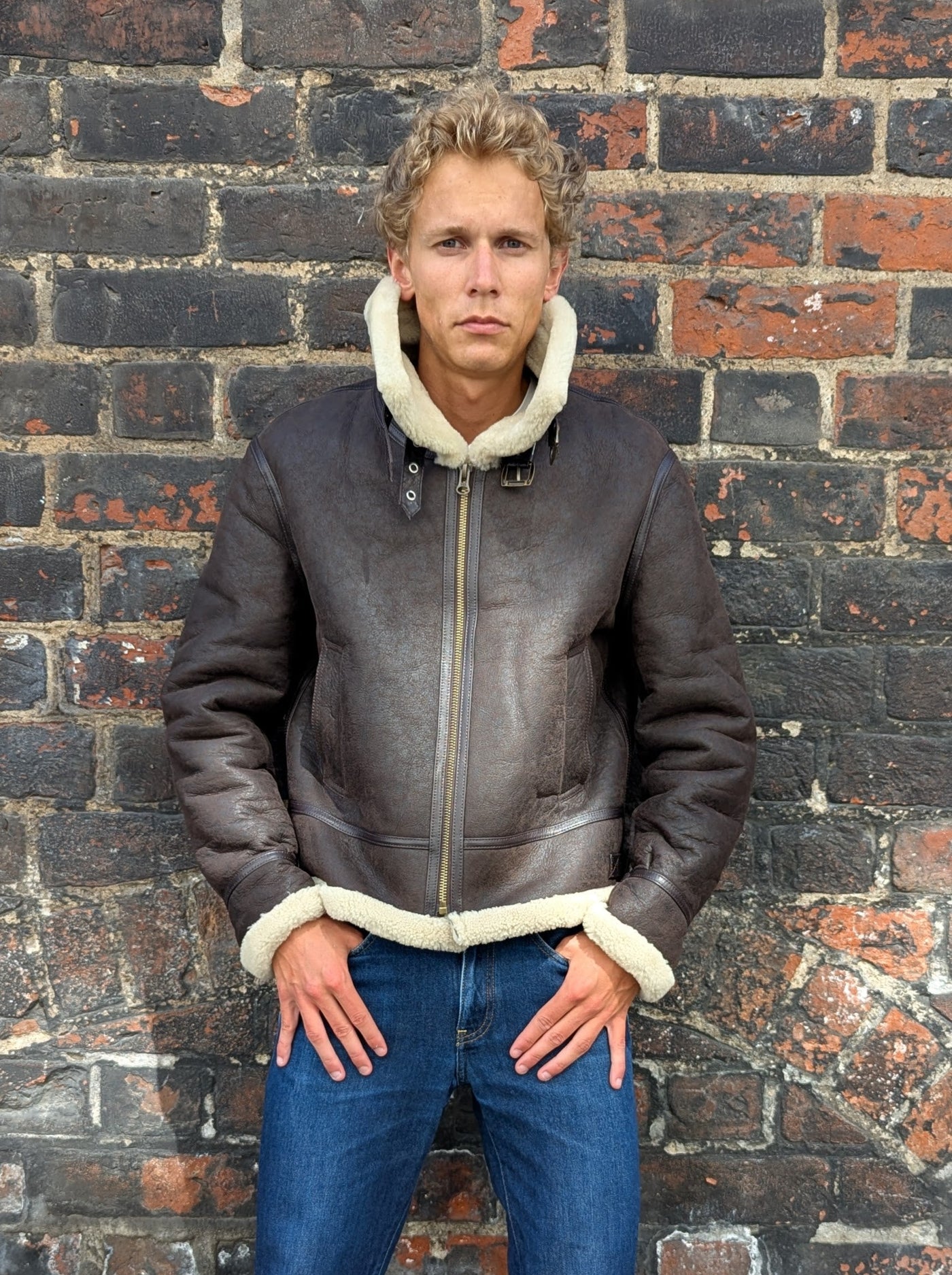 Joost, 65 cm. - Nappa Lamb Crack Washed - Man - Dark Brown