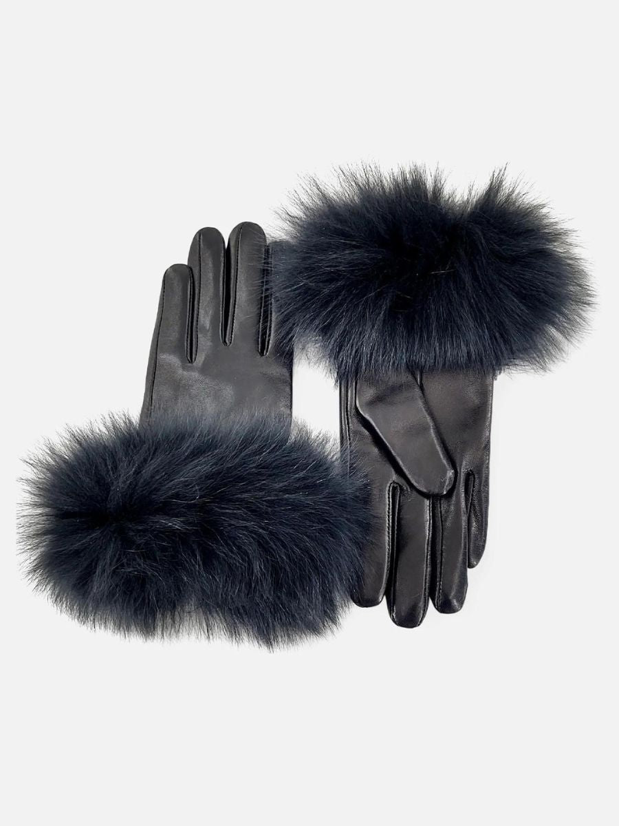 2145 Glove - Lamb Slink Leather -Accesories - Black