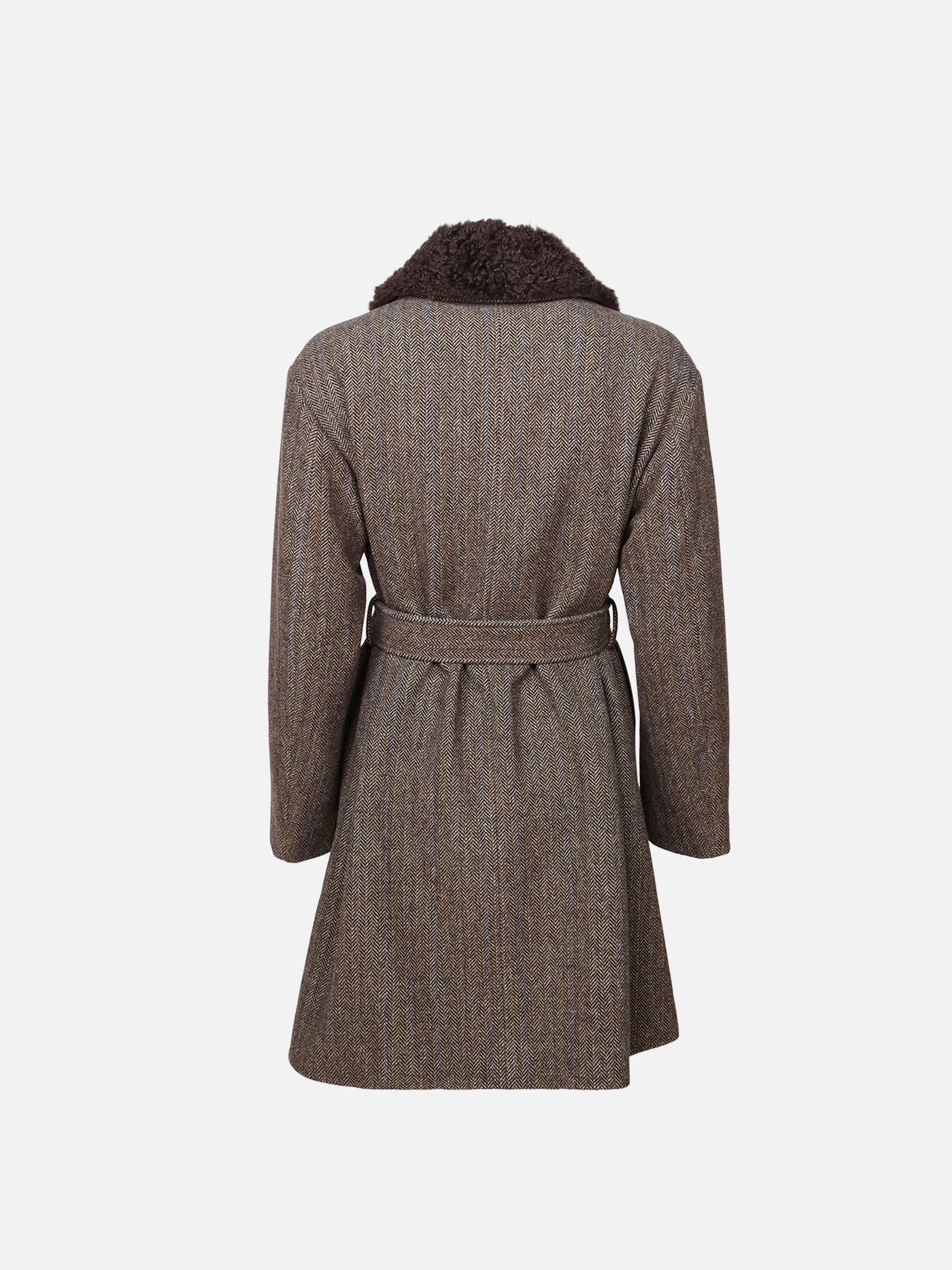 Majdan - 90 cm - Collar - 100% Wool - Women - Brown