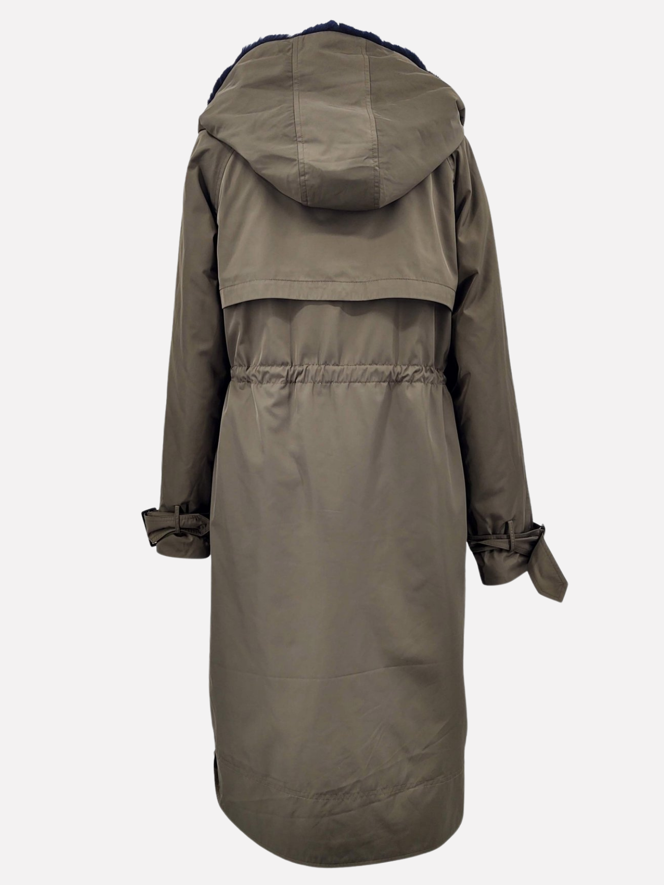 ST021, 108 cm. - Collar - Textile - Mink - Women - Army / Dunjakke / Mink Pels - Levinsky - Kvinde