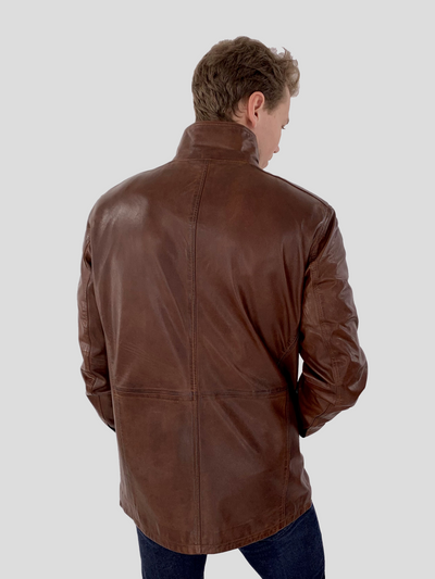 Brenton - Long - Lamb Copper Leather - Man - Brown