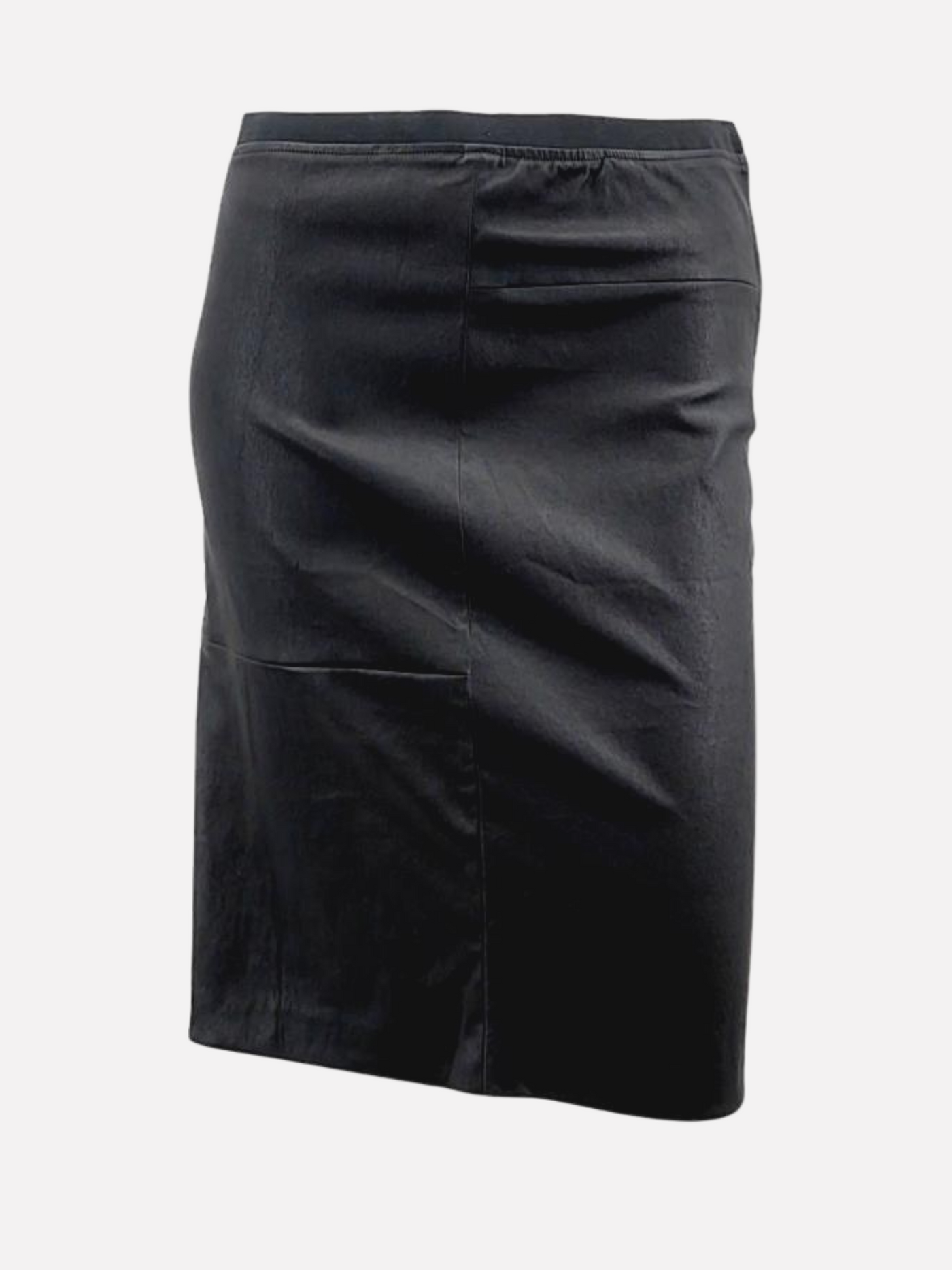 Mila Skirt - Lamb Stretch Leather - Women - Black