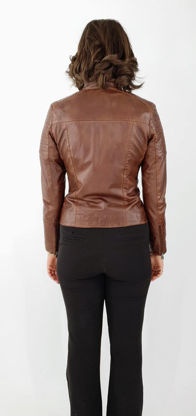 Chole - Lamb Copper Leather - Women - Brown - Lamb Copper Leather - Women - Chole - Lamb Copper Leather - Women - Brown - Stampe Pels