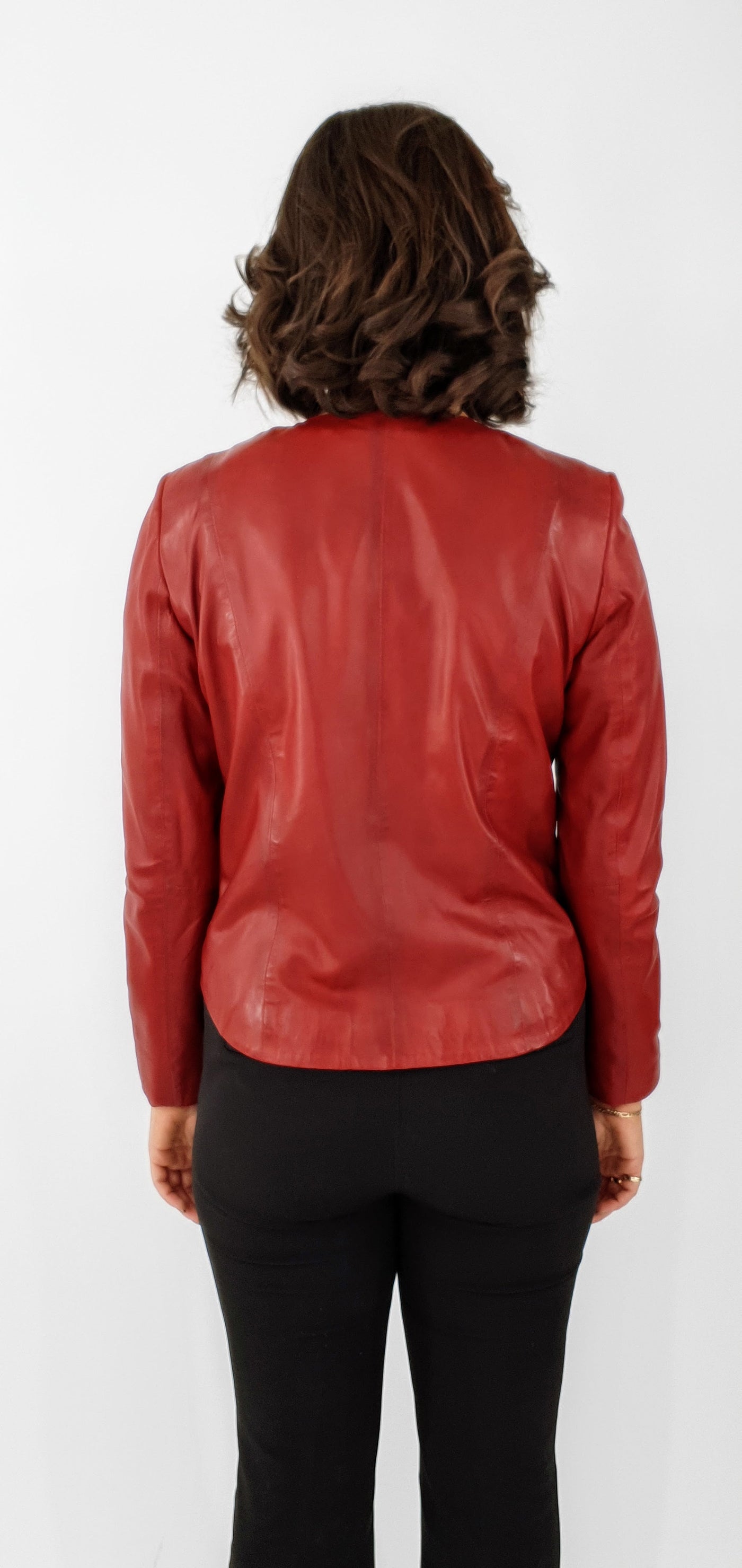 PP 108 - Comfort - Lamb Malli Leather - Women - Red / Læder Skinds Jakke - Levinsky - Kvinde