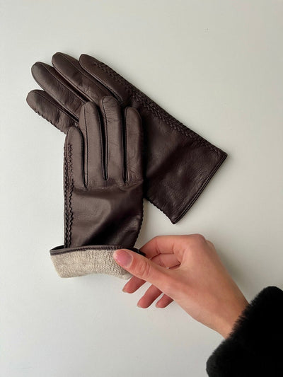 Z-001 Stitch Glove - Leather - Accesories - Brown