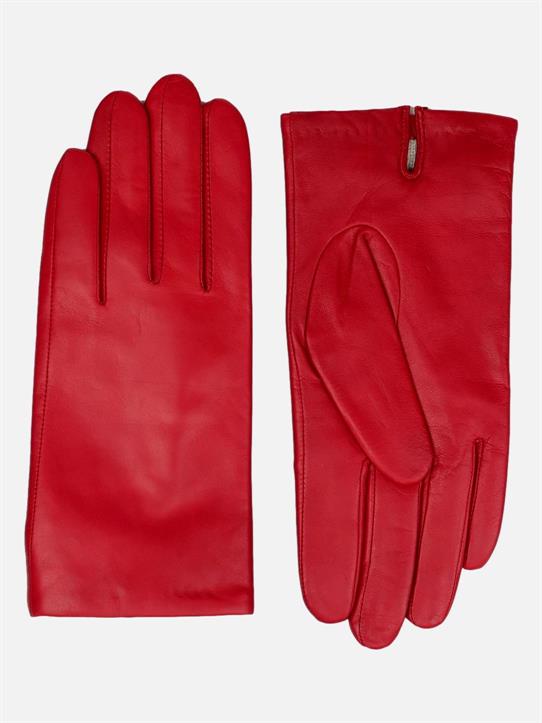 2145-3 Glove - Lamb Slink Leather -Accesories - Red