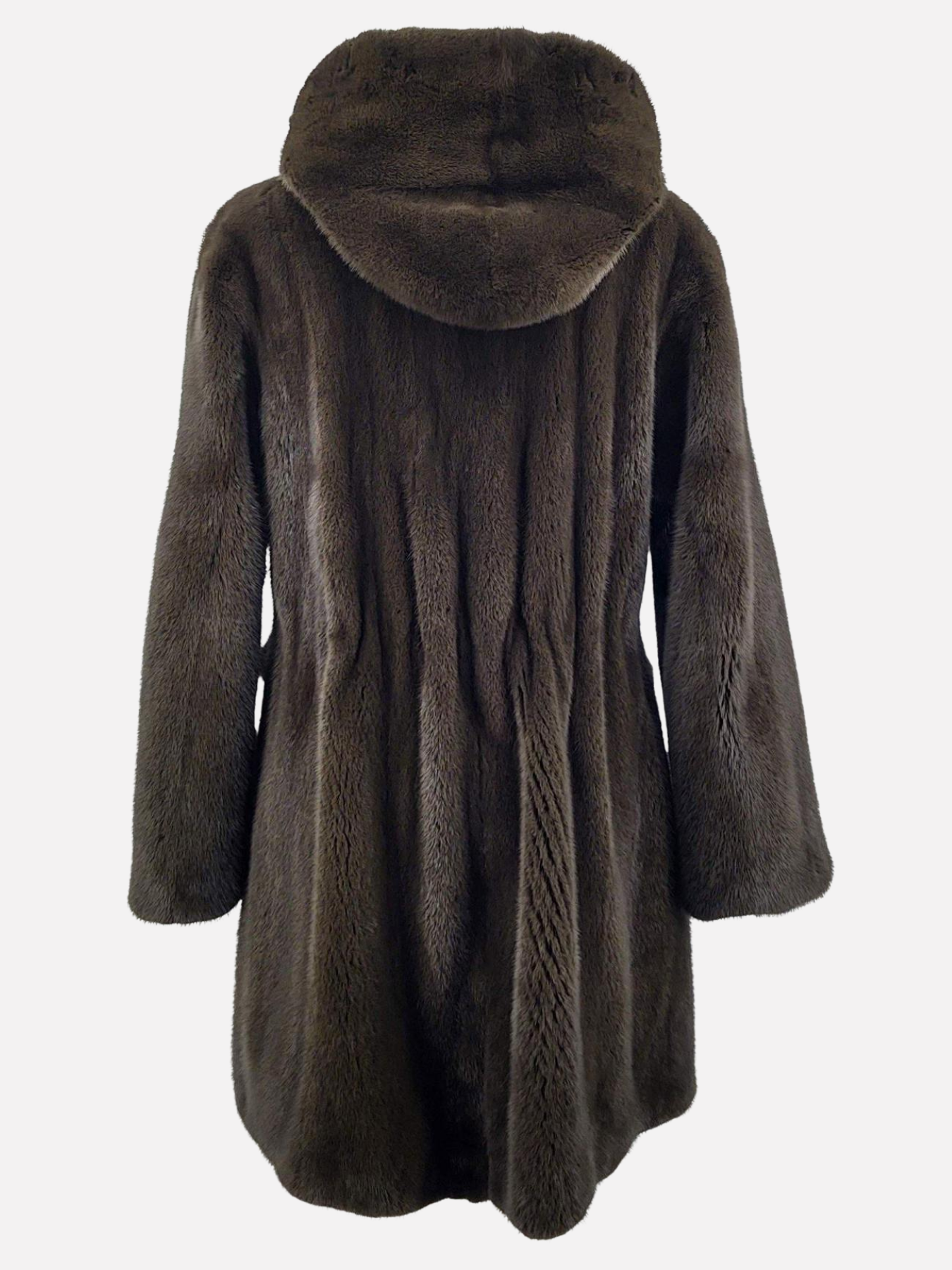 Artic, 85 cm. - Mink Let Out - Women - Army / Mink Pels - Levinsky - Kvinde