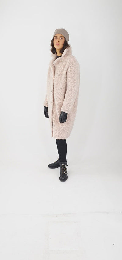 ST215, 102 cm. - Collar - Air Wool - Women - Cream
