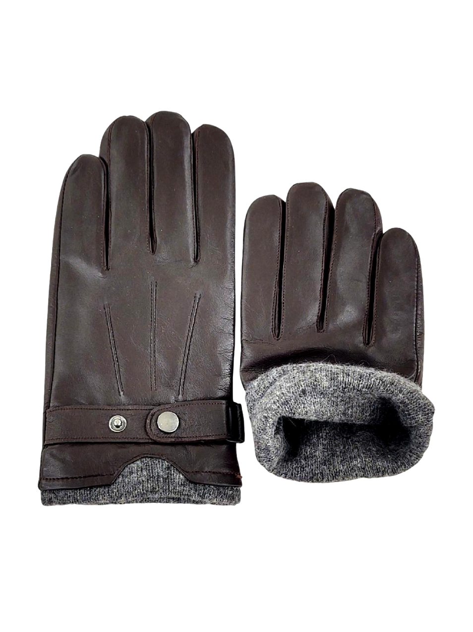 219 Glove - Lamb Slink Leather -Accesories - Dark Brown