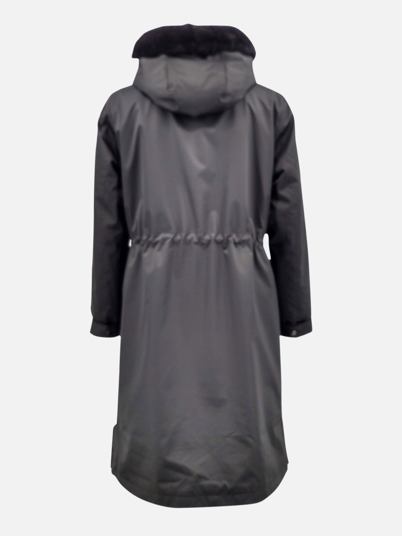 DPW98111-3, 97 cm. - Hood - Textile - Mink - Women - Black / Dunjakke / Mink Pels - Levinsky - Kvinde