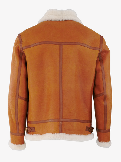 Elias, 68 cm. - Collar - Nappa Lamb Crack - Man - Cognac