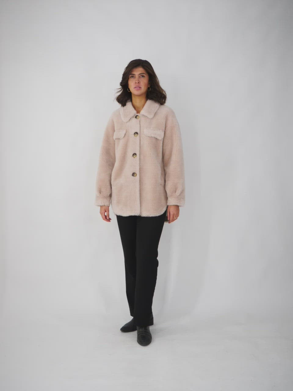 Florelle, 80 cm. - Collar - Air Wool - Women - Beige