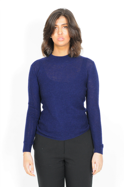 MKI Sweater - 100% Wool - Accessories - Dark Blue