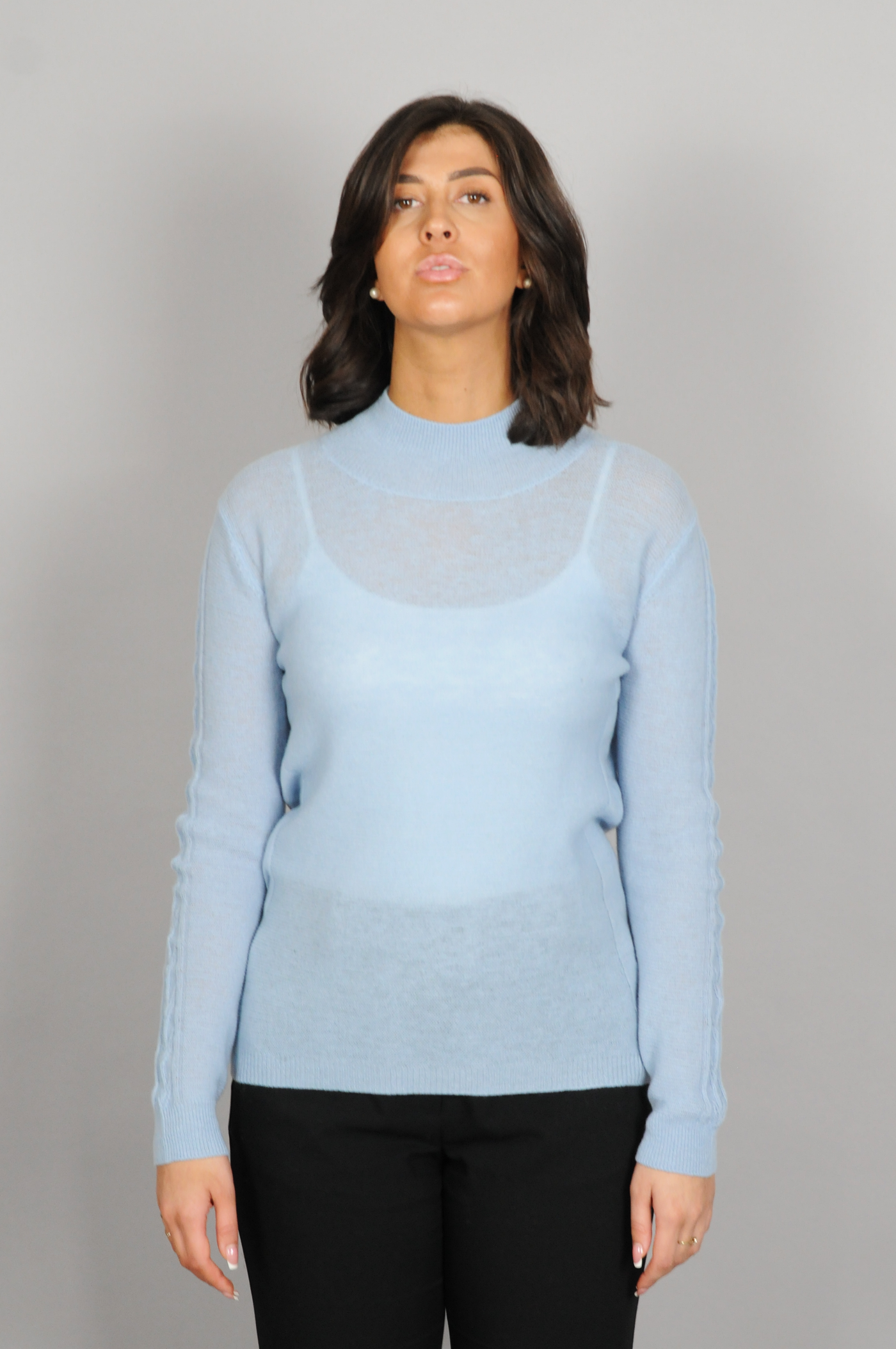 MKI Sweater - 100% Wool - Accessories - Light Blue