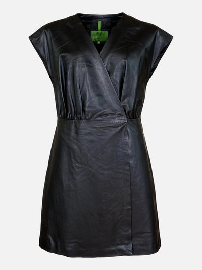 Kennedy Dress - Lamb Malli Leather - Women - Black