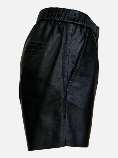 Lia Shorts - Lamb Nappa Leather - Women - Black