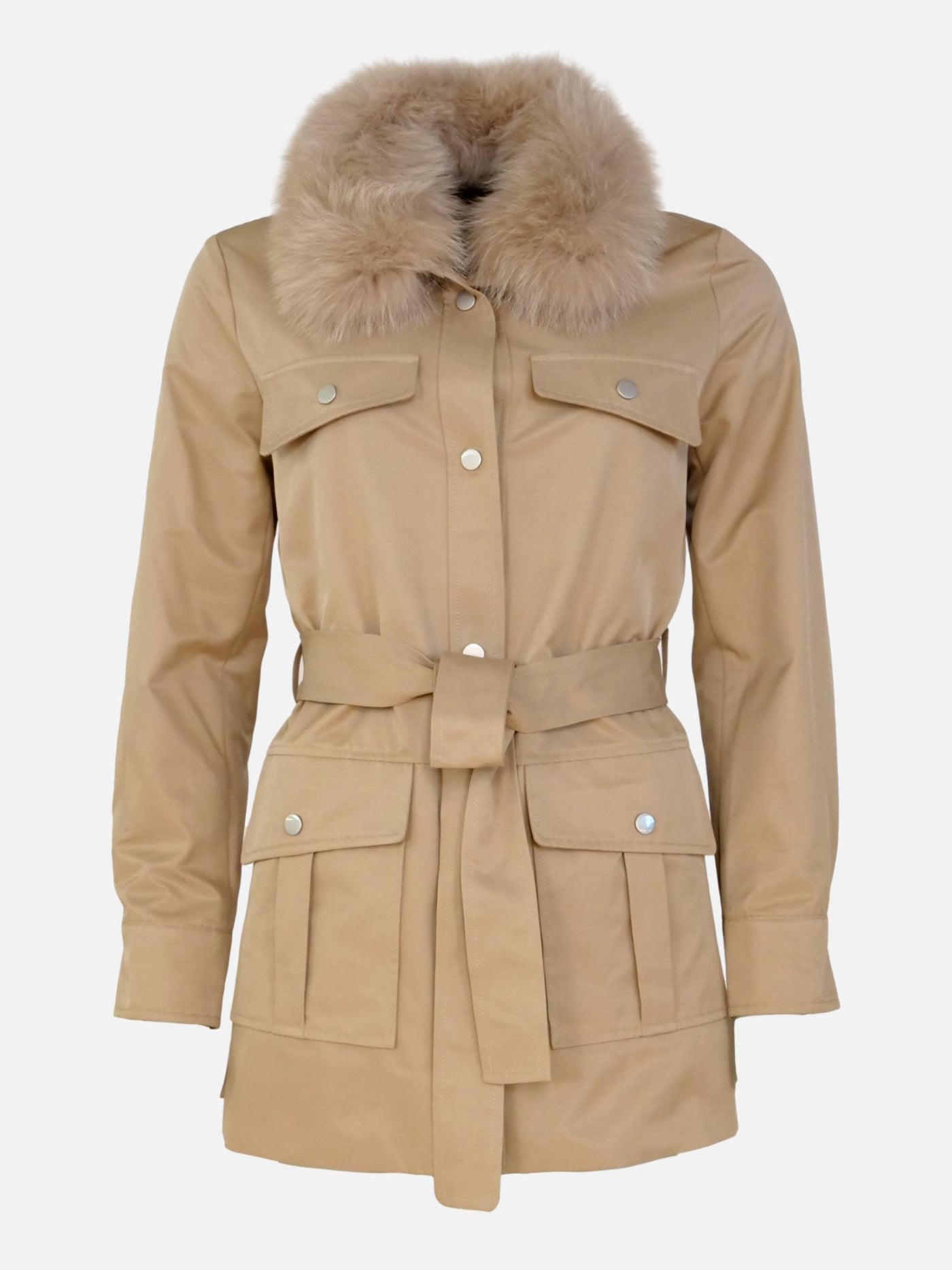 Gilda, 75 cm. - Collar - Textile - Women - Beige