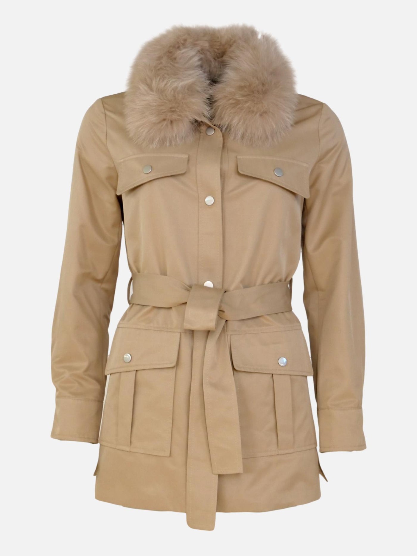Gilda, 75 cm. - Collar - Textile - Women - Beige