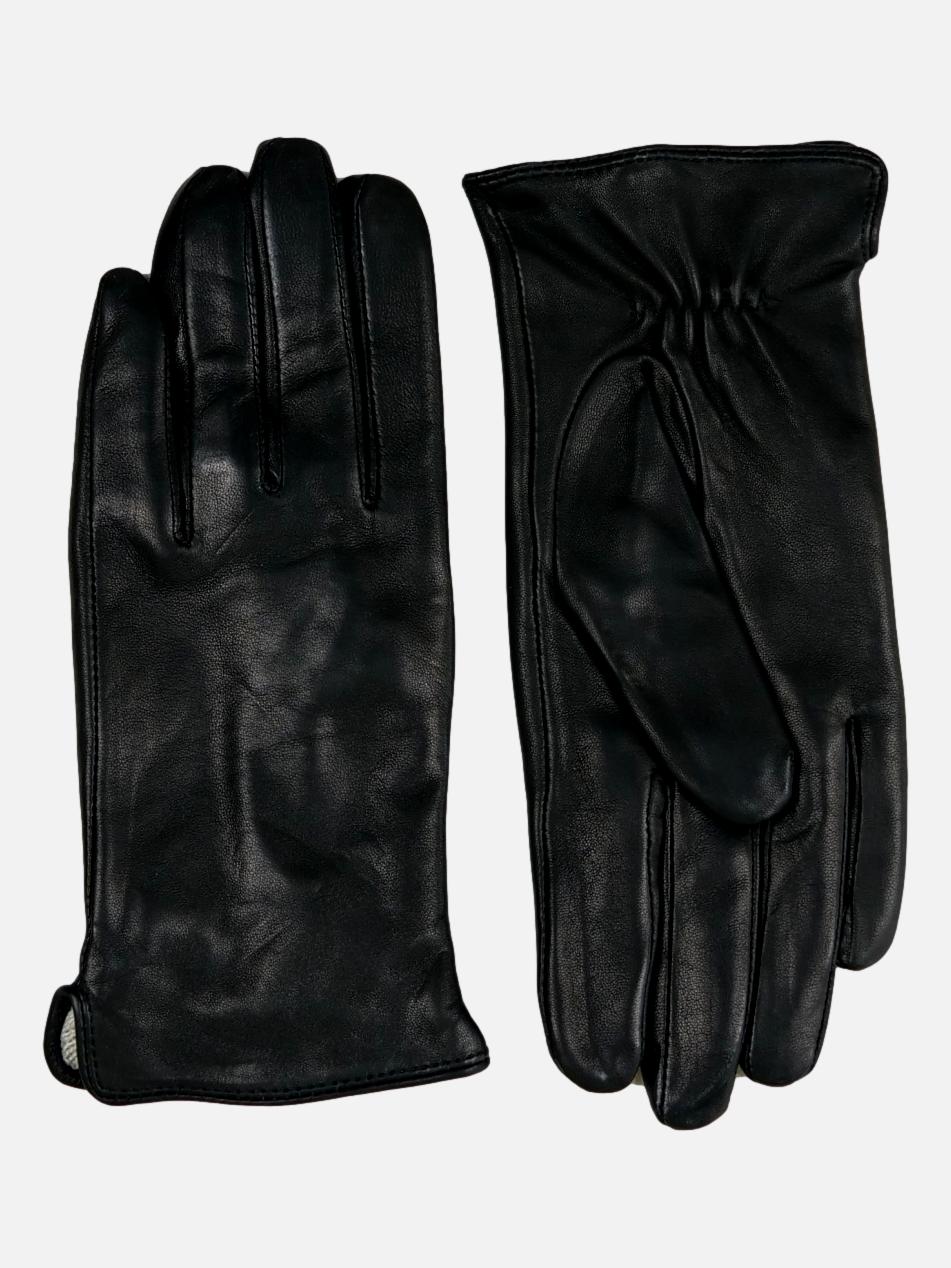 Z-1601 Plain Glove - Lamb Slink Leather -Accesories - Black