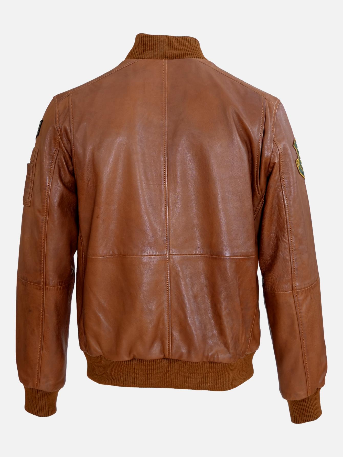 M-123052, 67 cm. - Lamb Leather - Man - Cognac
