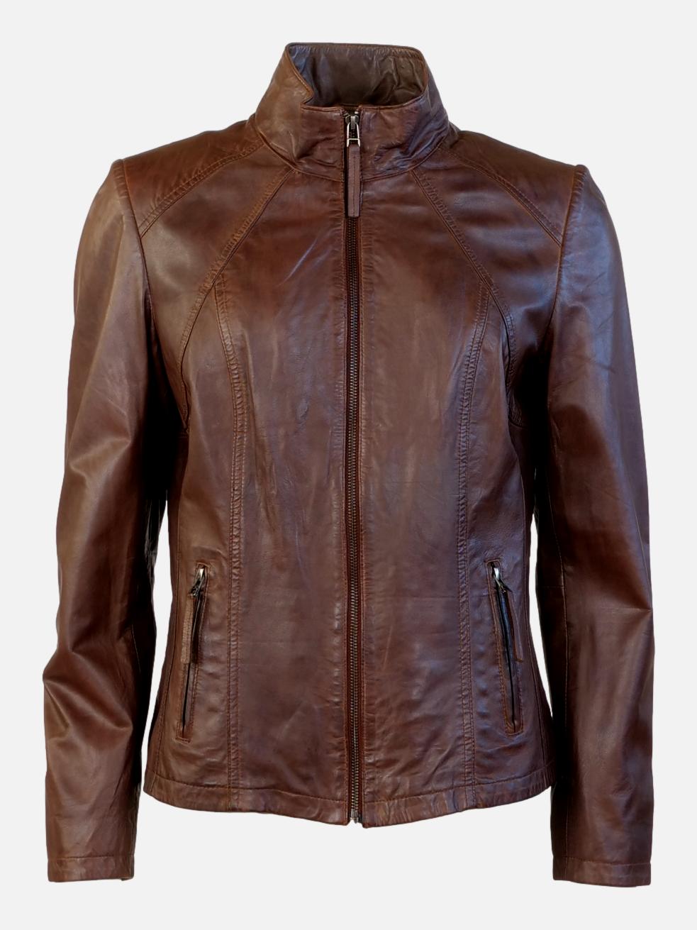Pink envelope leather jacket hot sale