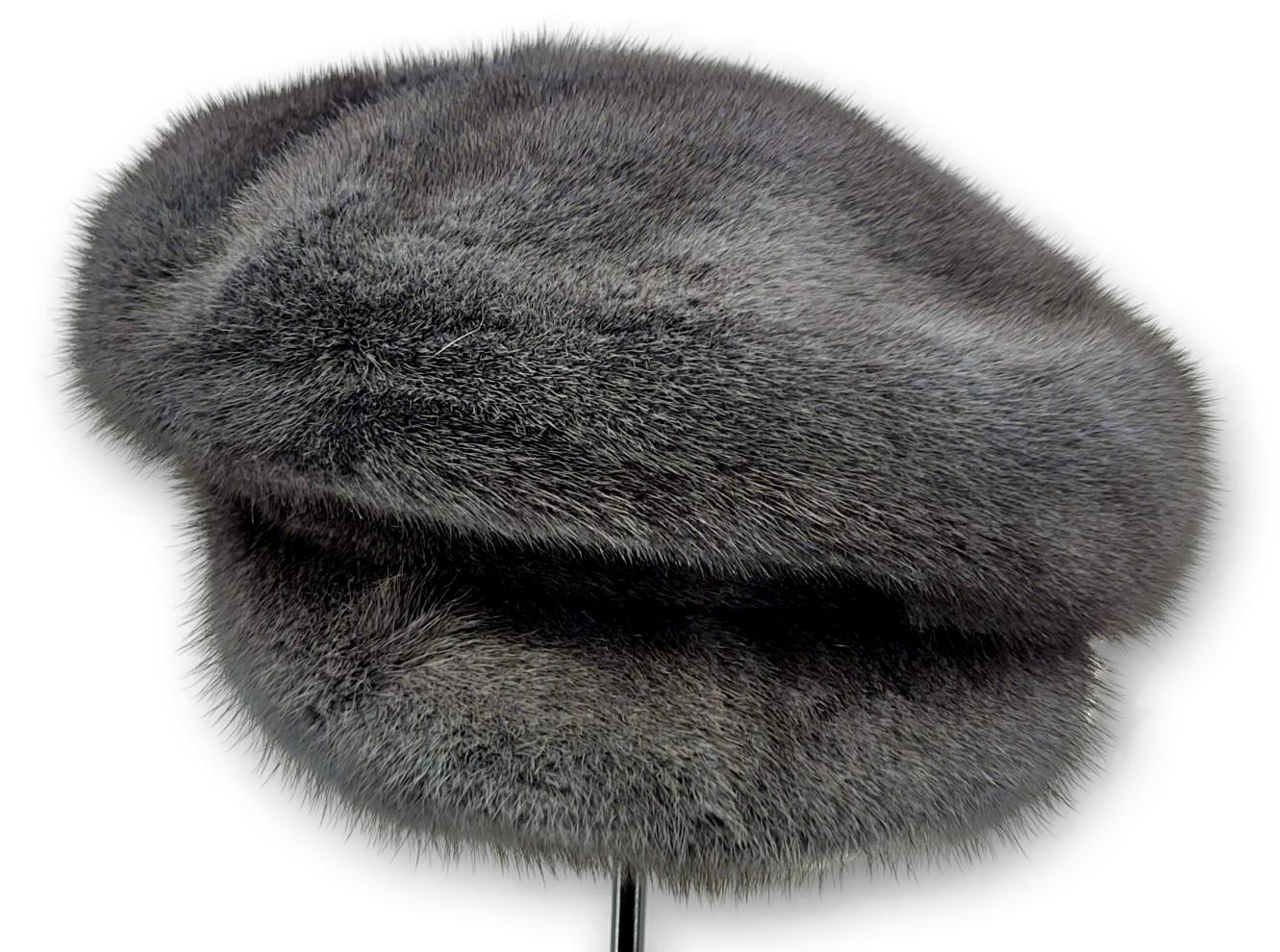 602-83/76 Hat - Mink - Accesories - Grey (Hue) | STAMPE PELS