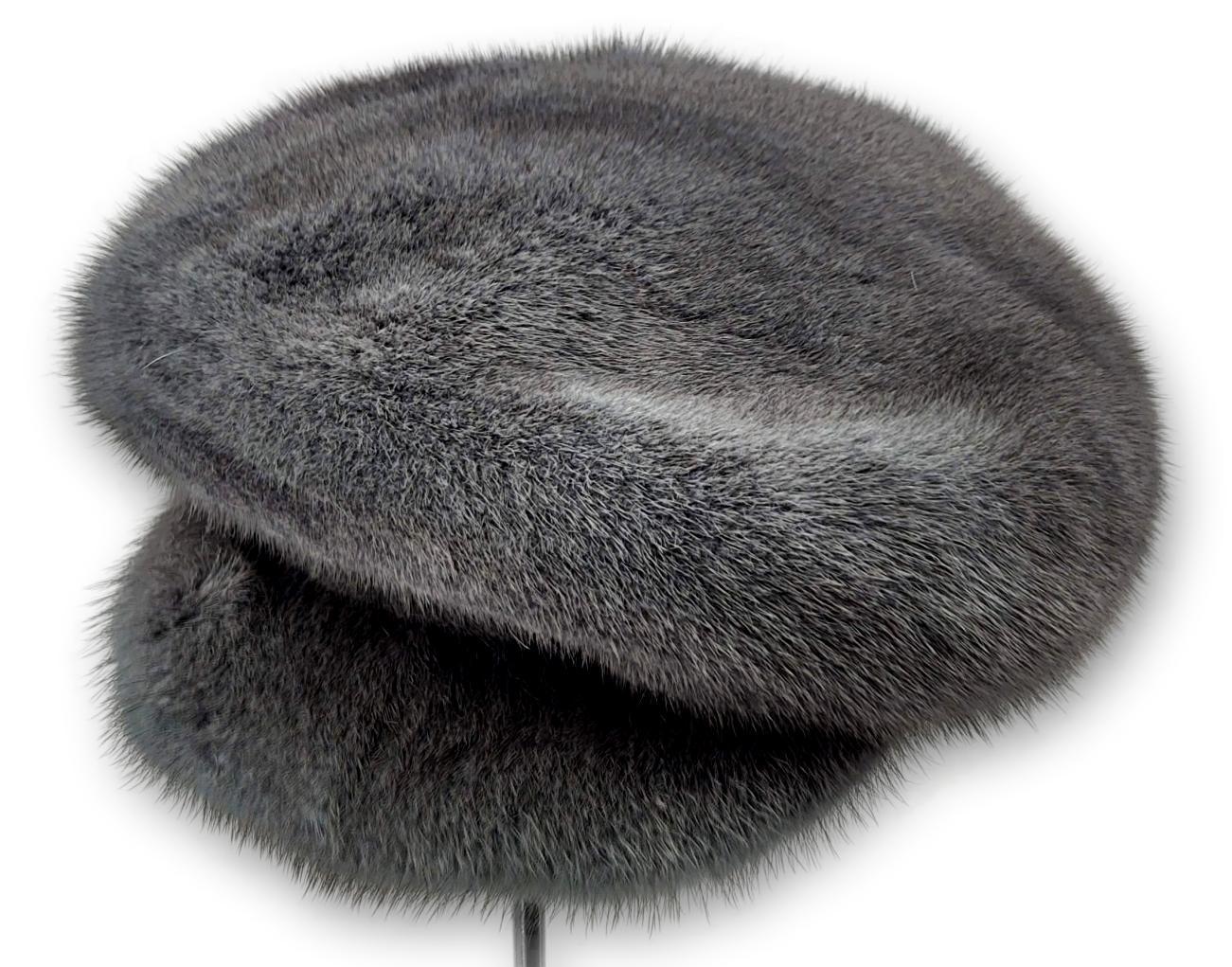 602-83/76 Hat - Mink - Accesories - Grey (Hue) | STAMPE PELS