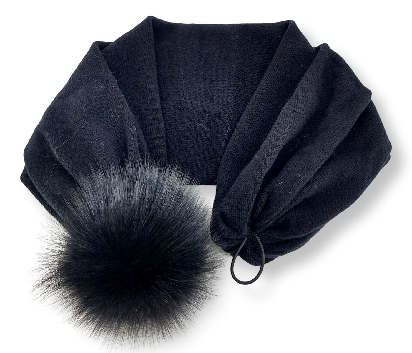 Jersey Beany Hat / Shawl - Accesories - Black - Accesories - Jersey Beany Hat / Shawl - Accesories - Black - Stampe Pels