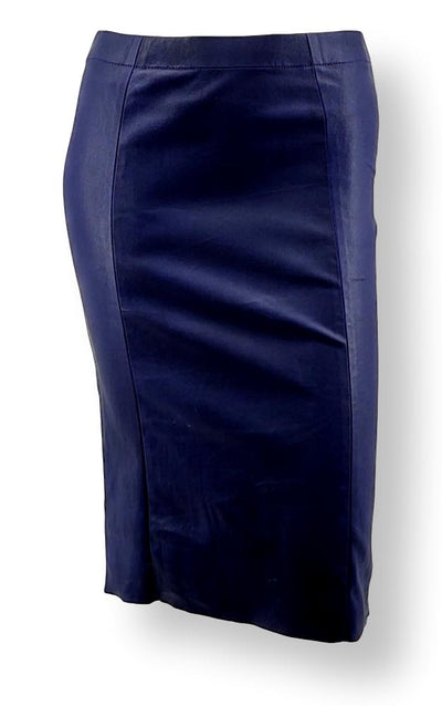 Chantal Skirt - Lamb Stretch Leather - Women - Violet