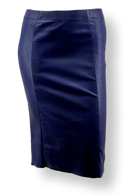 Chantal Skirt - Lamb Stretch Leather - Women - Violet