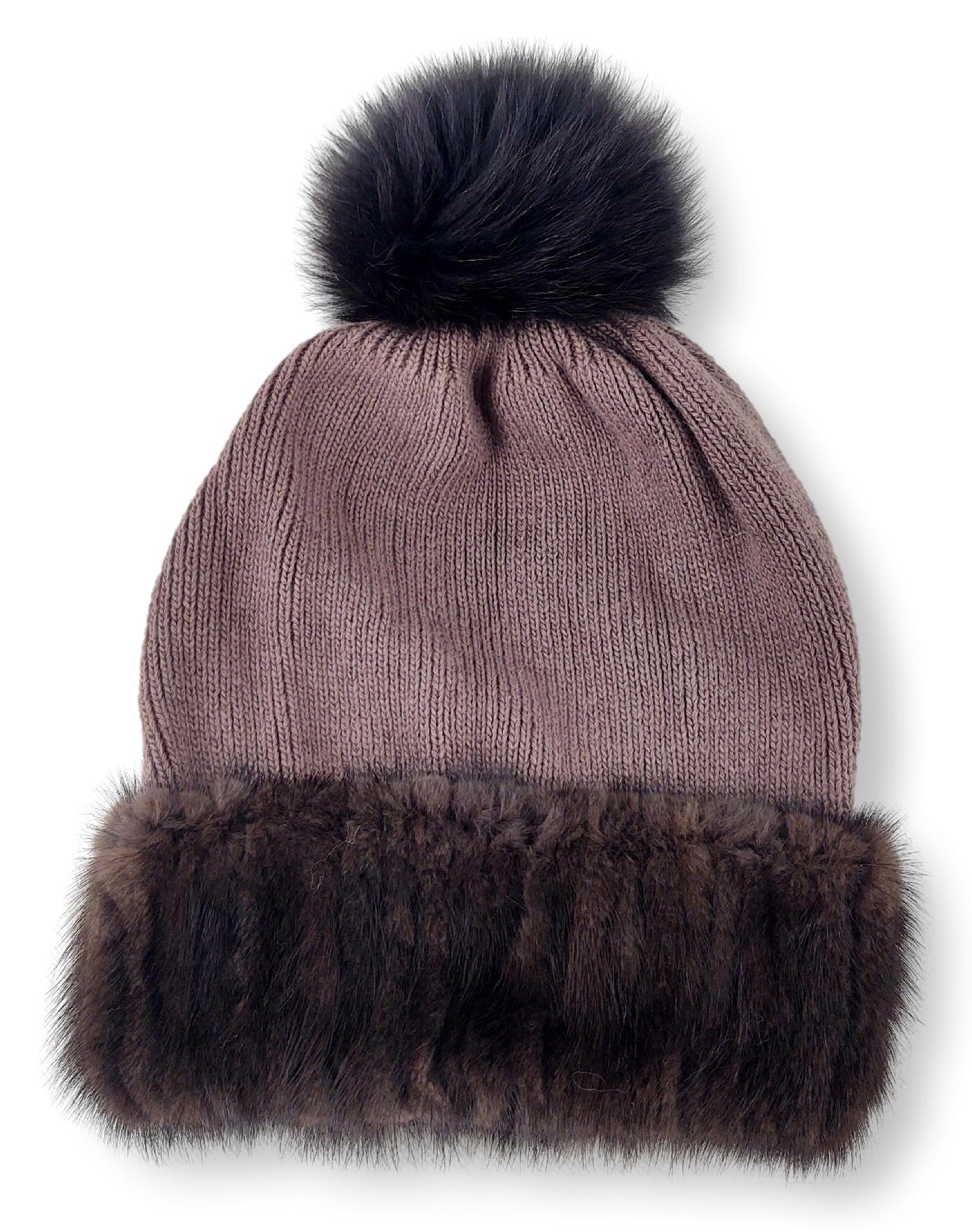 Knitted Hat - Textile - Accesories - Brown