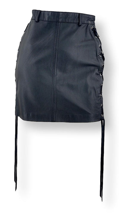 LC-01 Skirt - Goat Leather - Women - Black