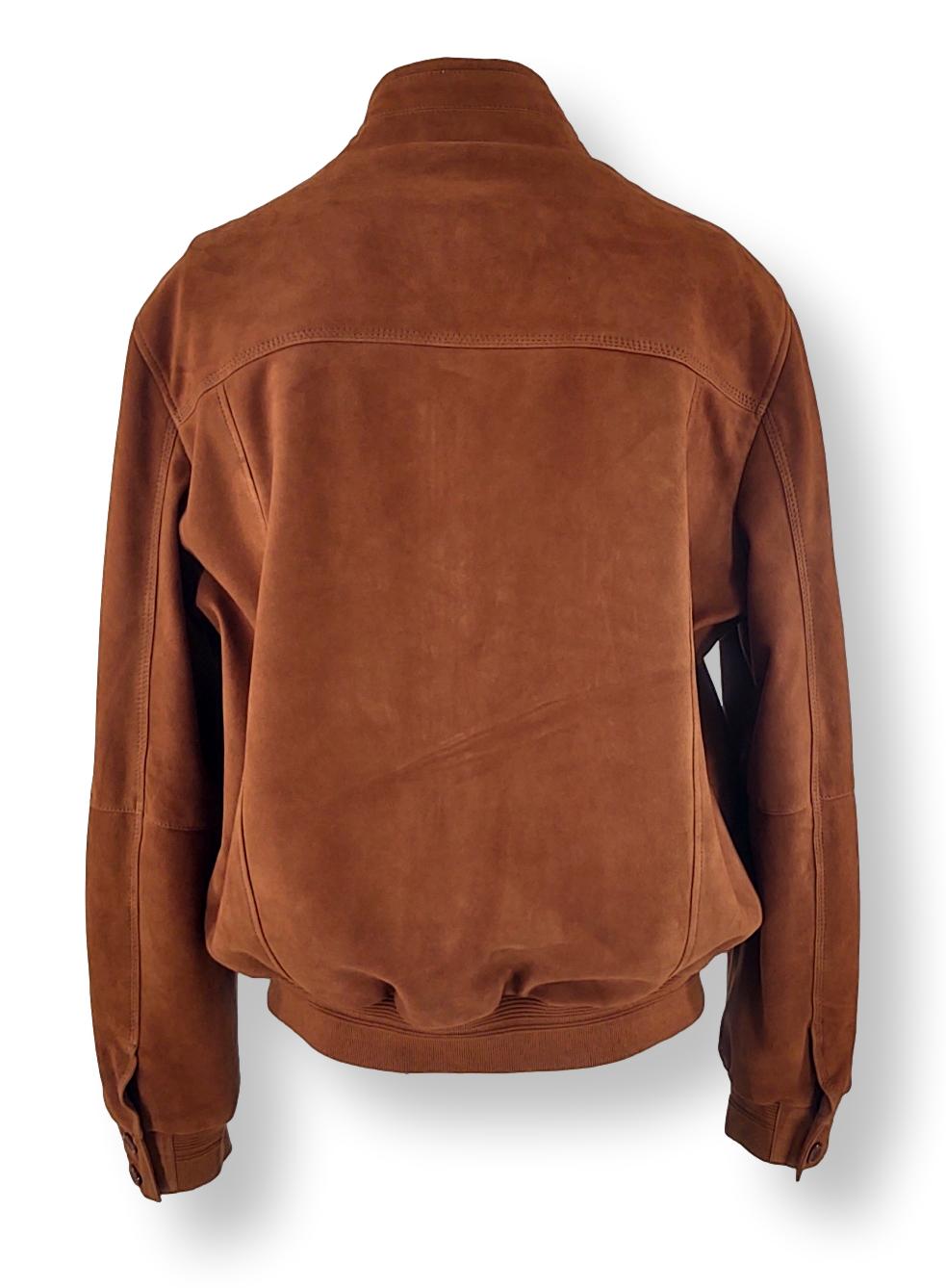 Jim - Goat Suede - Man - Dark Cognac