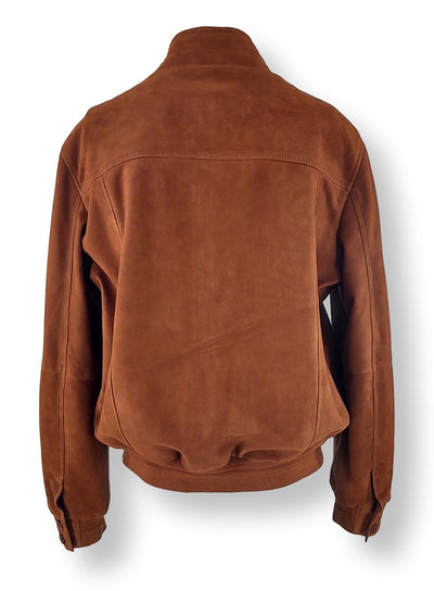 Jim - Goat Suede - Man - Dark Cognac