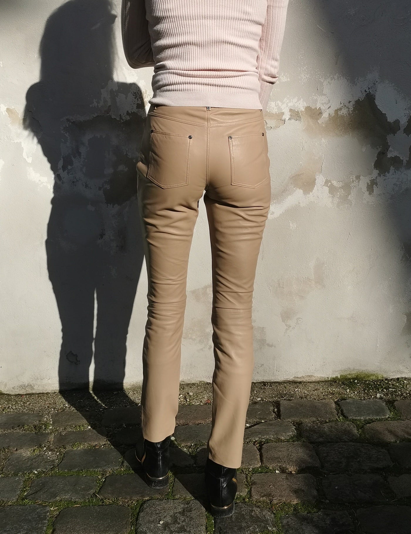 Jill Trouser - Lamb Nappa Leather - Women - Cafe Latte