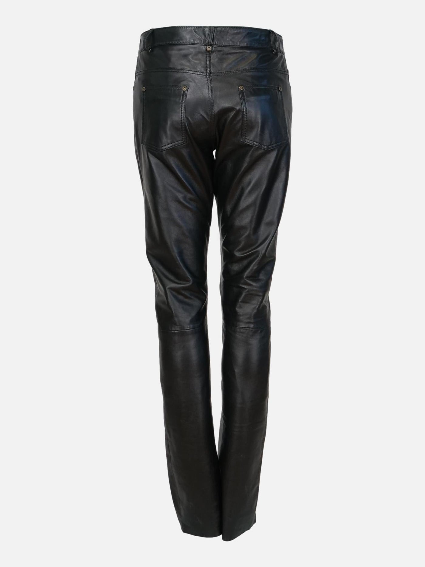 Ladies Jeans - Lamb SemiAniline Leather-Women - Black