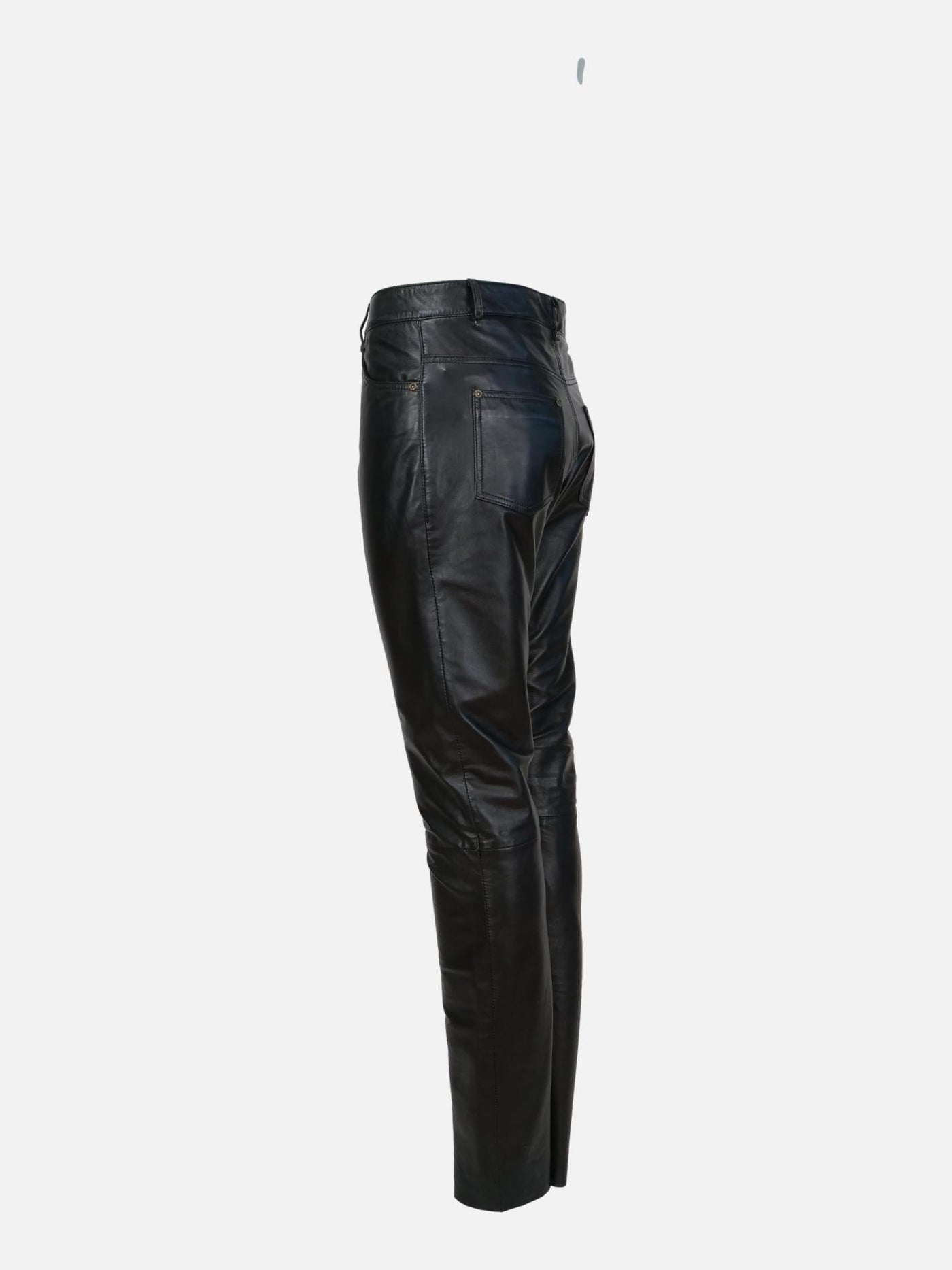 Ladies Jeans - Lamb SemiAniline Leather-Women - Black