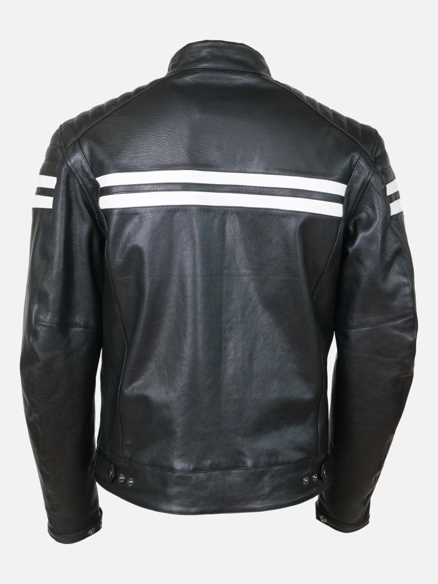 AJ070 Mens Jacket, 69 cm. - Goat Nappa Leather - Man - Black