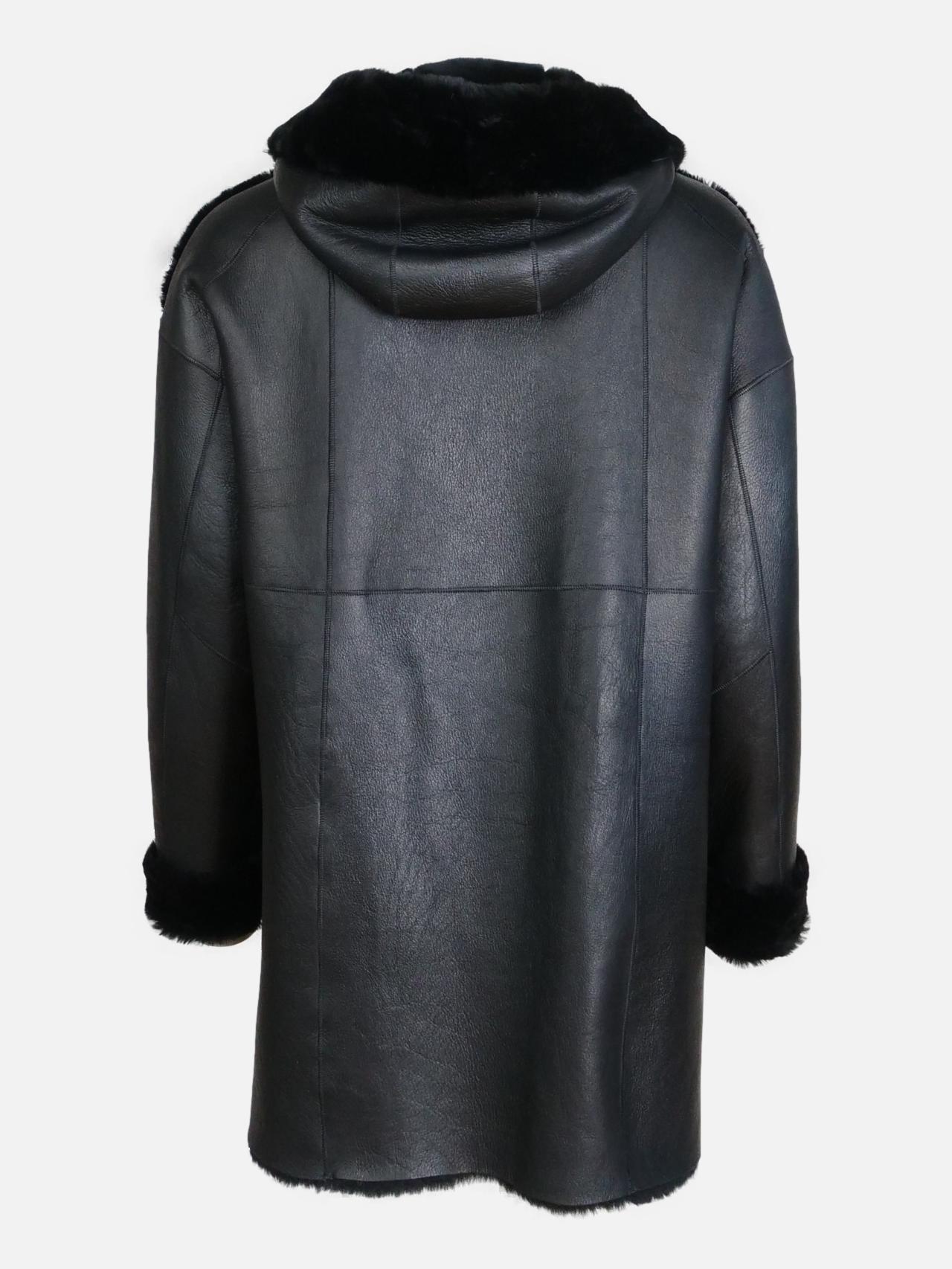 Hazira, 85 cm. - Hood - Nappa Lamb - Women - Black