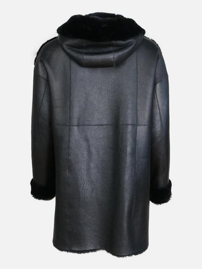 Hazira, 85 cm. - Hood - Nappa Lamb - Women - Black