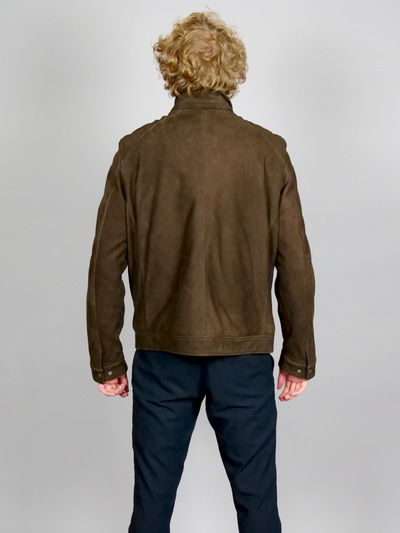 M-123088, 66 cm. - Lamb Nubuk Leather - Man - Brown