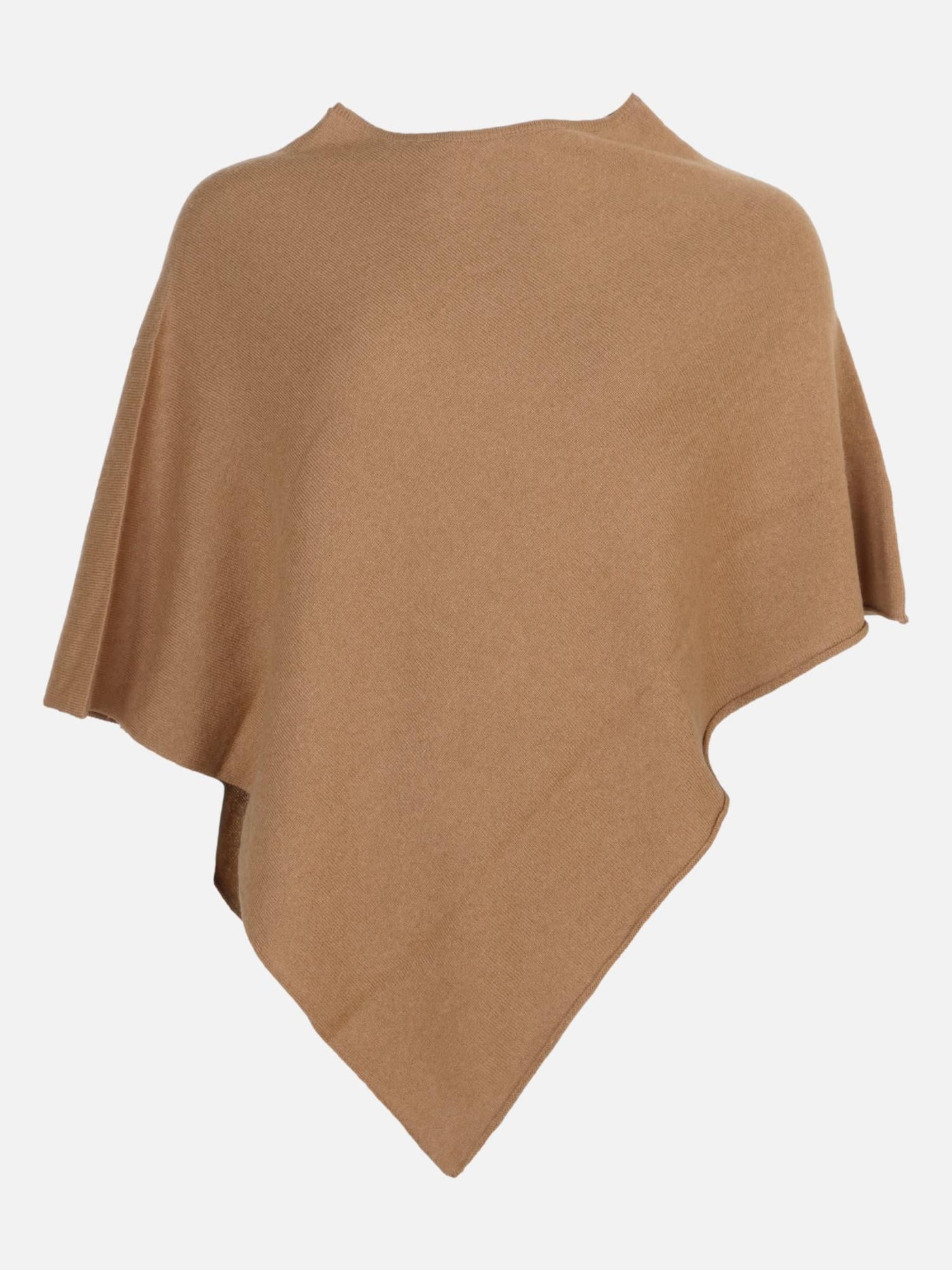 SY-24001 Poncho - 100% Cashmere - Accesories - Dark Camel