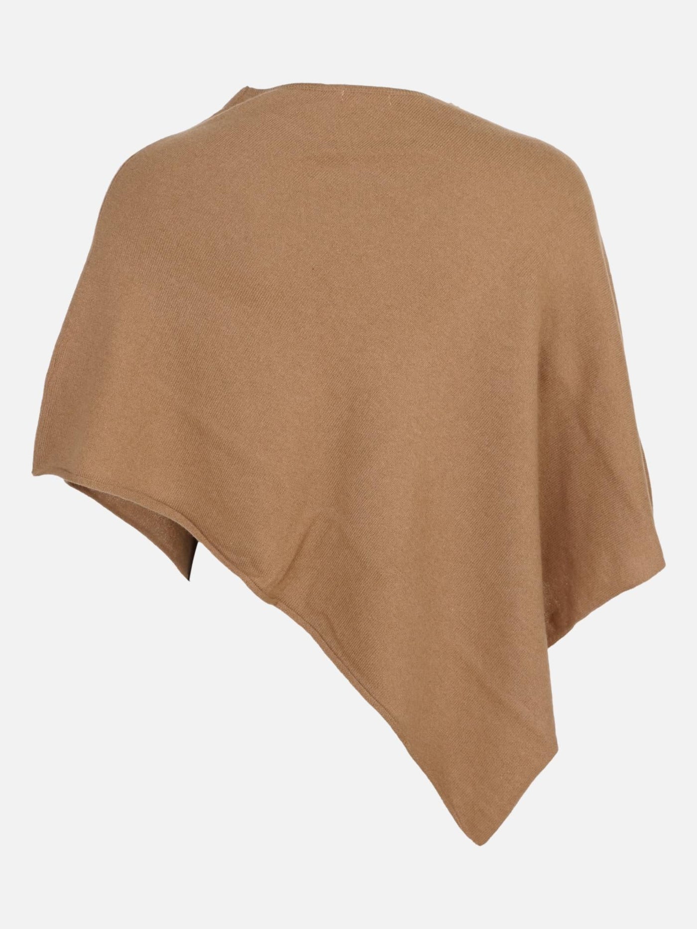 SY-24001 Poncho - 100% Cashmere - Accesories - Dark Camel