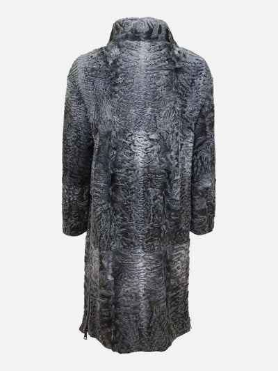 Filuka, 100 cm. - Collar - Persian Lamb - Women - Grey