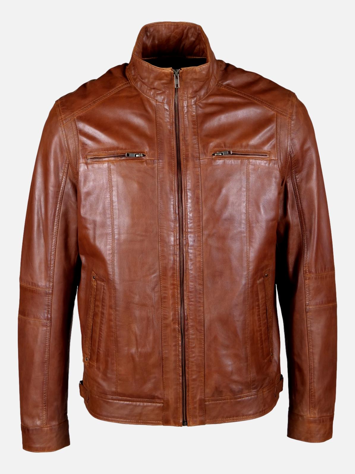 51540 - Lamb Malli Leather - Man - Dark Cognac