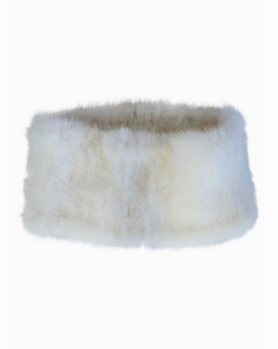 Knitted Headband - Mink Knitted - Accesories - White
