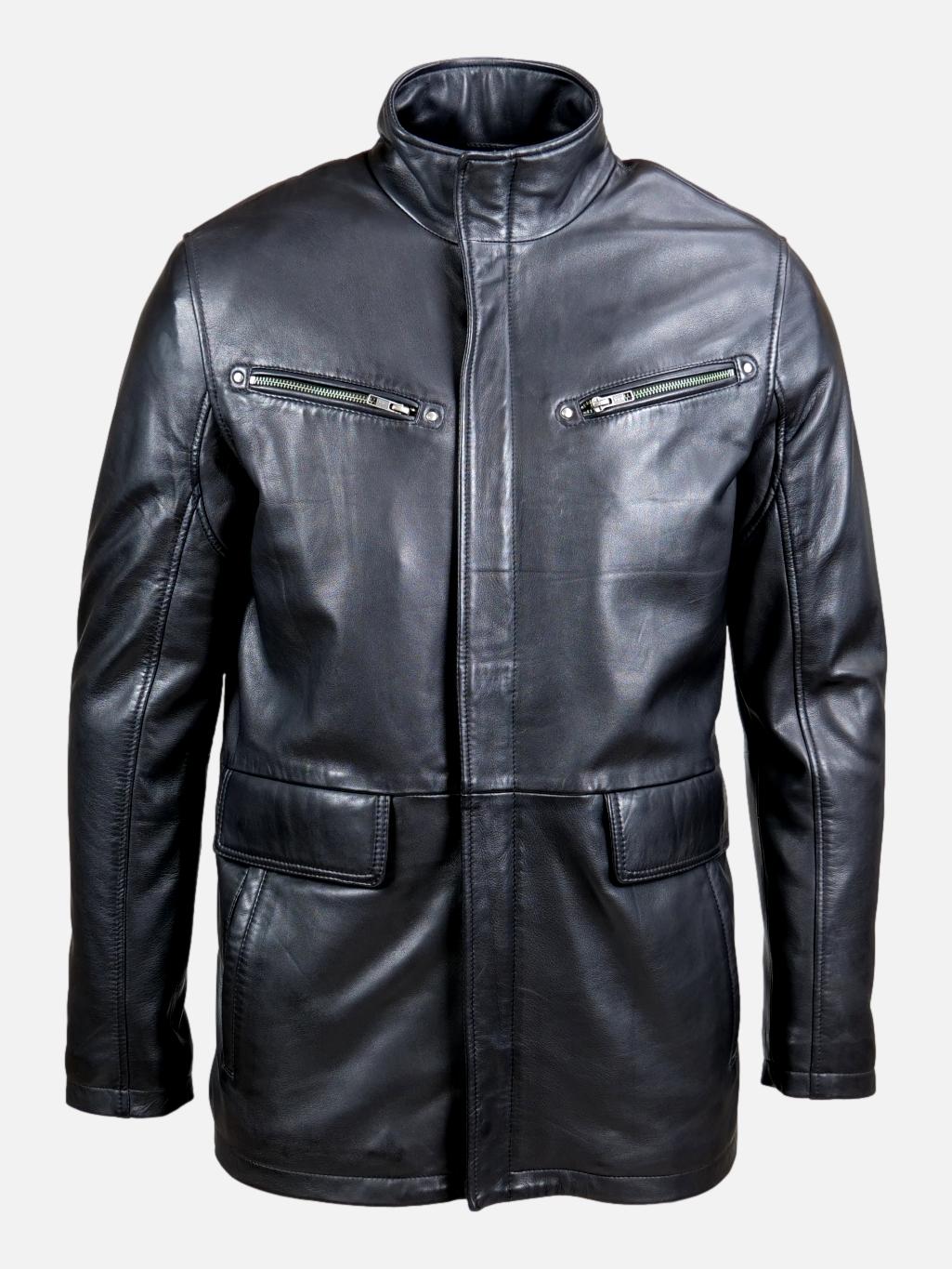 Marvin - Lamb Thick Dace Leather - Man - Black